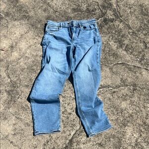 American Eagle Outfitters Light Blue Straight Leg Jeans